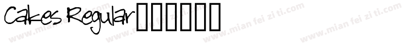 Cakes Regular字体转换